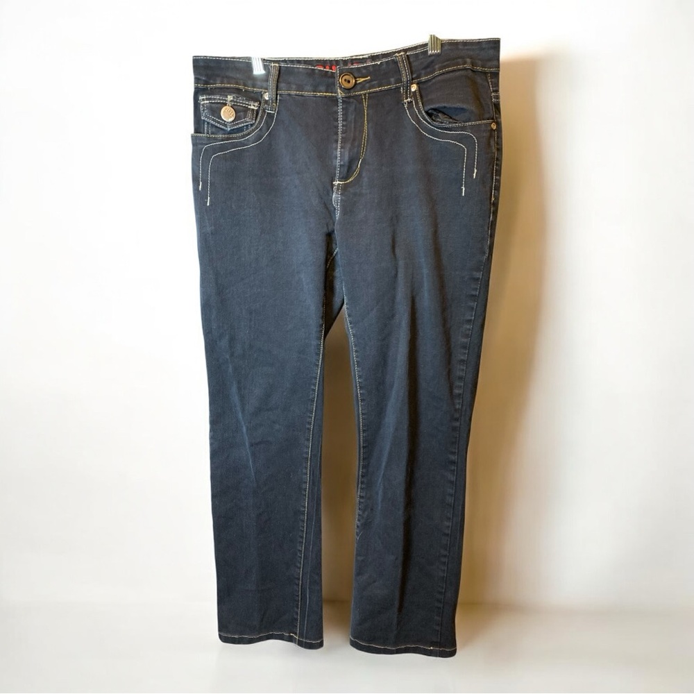 Classic Dark Blue Men's Straight Jeans